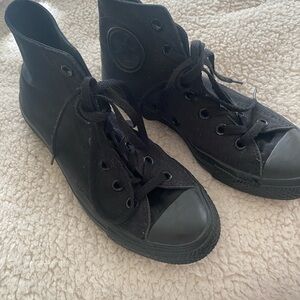 Converse black on black High-Top Sneakers